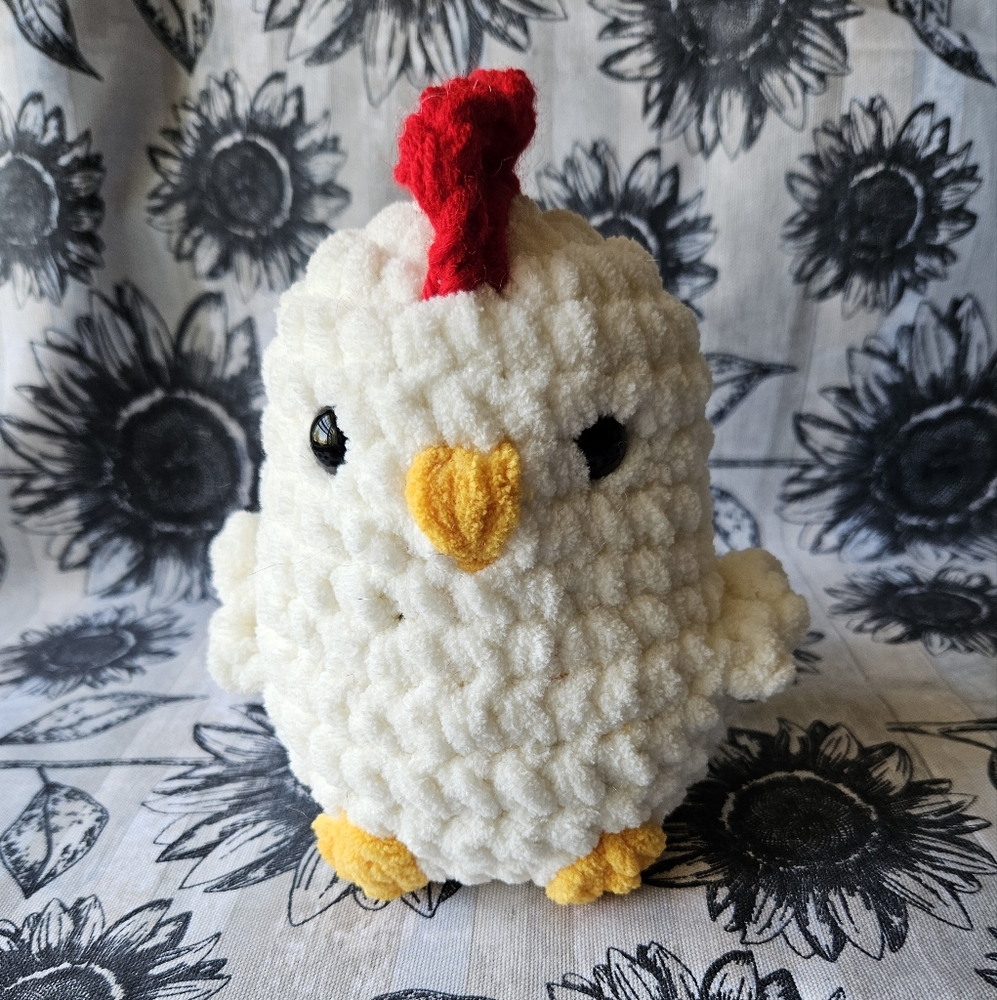 Crochet Chicken Spring Decor Amigurumi Plushie